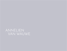 Tablet Screenshot of annelienvanwauwe.com